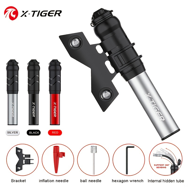 X-TIGER pompa per bici Mini pompa a pedale per bicicletta portatile con  accessori per manometro adatta per pompa ad aria per bicicletta Presta e  Schrader Valve - AliExpress