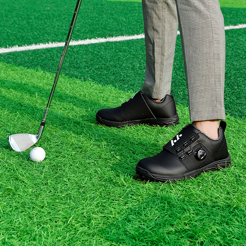 mens professional spikeless golf shoes lightweight non slip breathable water resistant details 5