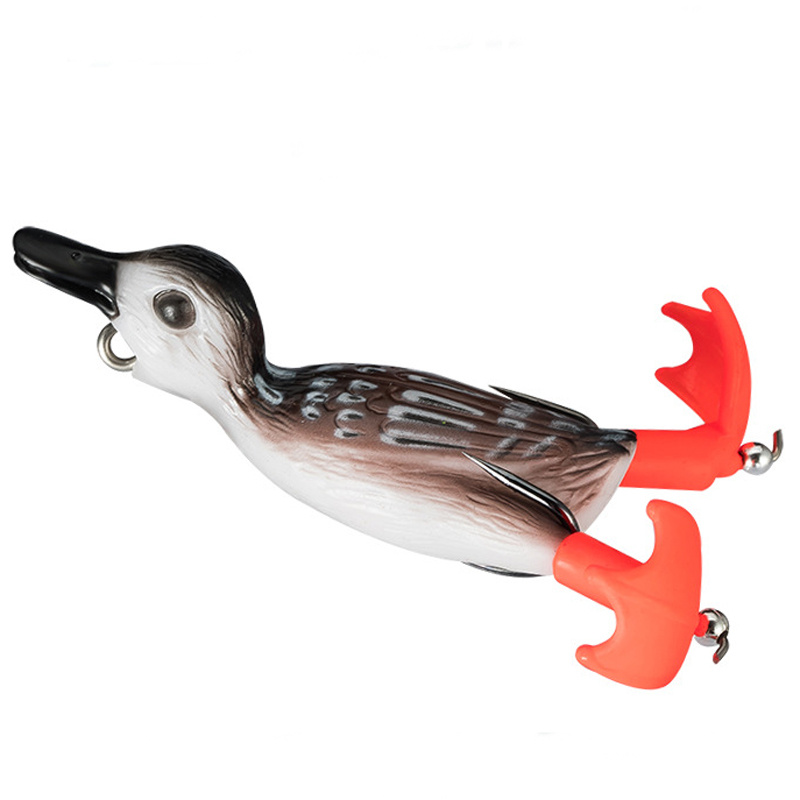 Rotating Leg Soft Fishing Lure Realistic Duck Design - Temu