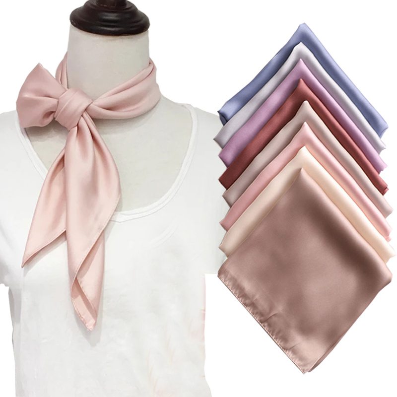Women Silk Scarf Handbag Handle Scarves Wrap Purse Hair Bow Mini Long  Ribbon