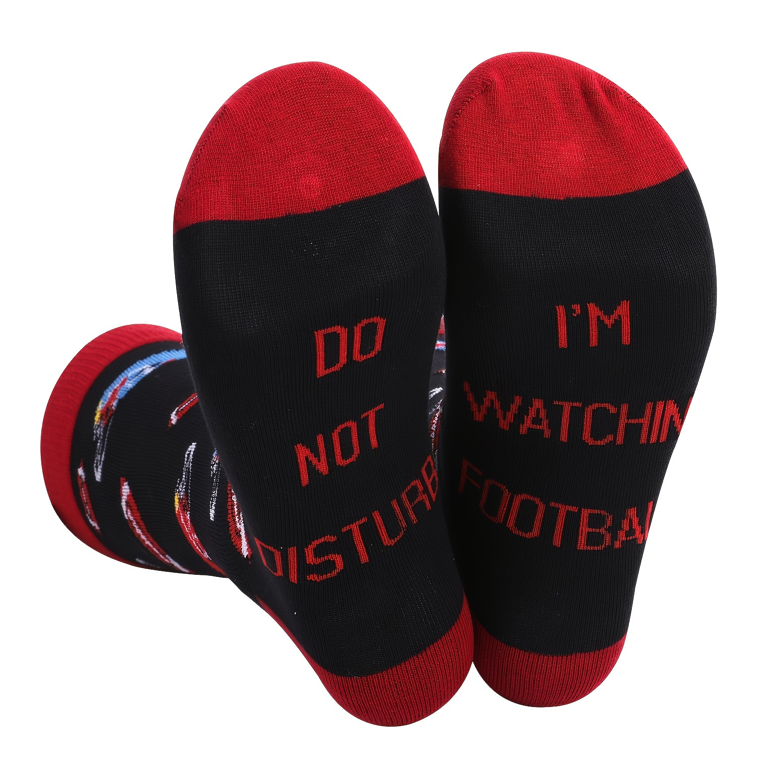 1pair Men's Do Not Disturb Watching Football Novelty Socks - Clothing ...