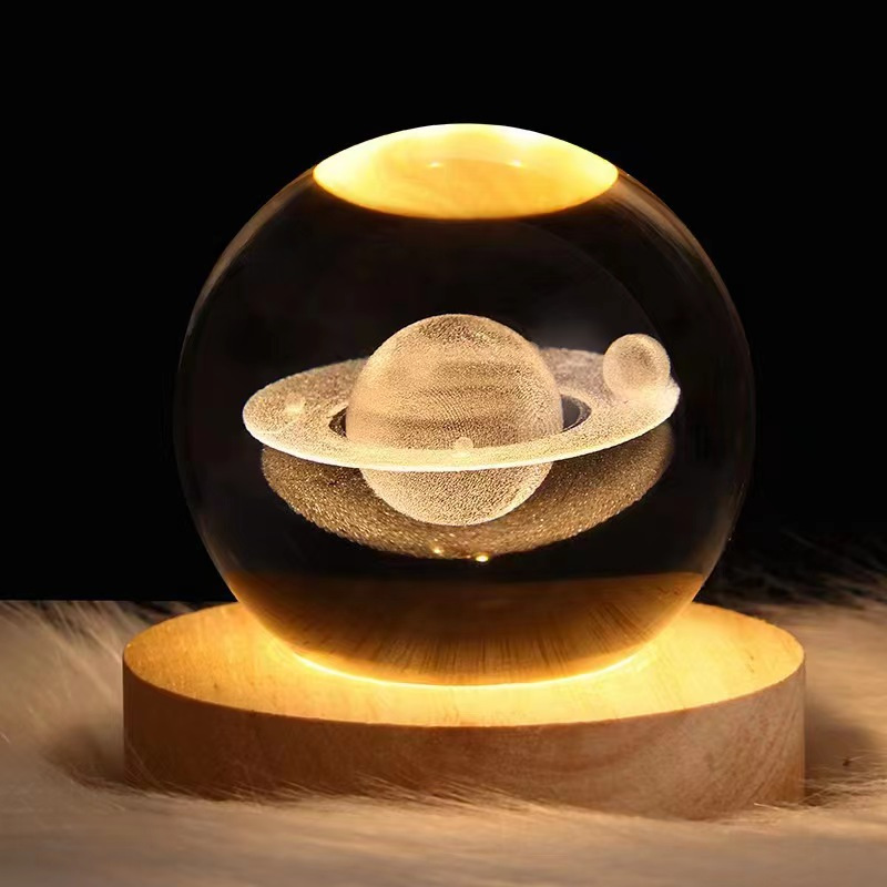 Elephant Luminous Crystal Ball Lamp Desktop Home Decoration - Temu
