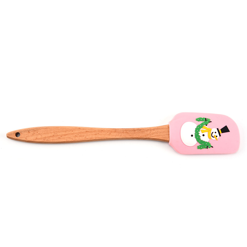 Silicone Cream Spatula, Christmas Tree Cream Spatula, Santa Claus Spatula,  Snowman Cake Mixing Batter Scraper With Wooden Handle For Kitchen Baking  Tools, Kitchen Stuff - Temu