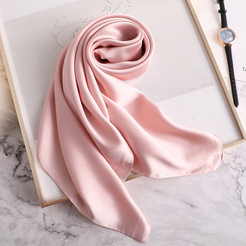 Wholesale High Quality Lady Silk Cotton Twilly Scarf Bags Handle
