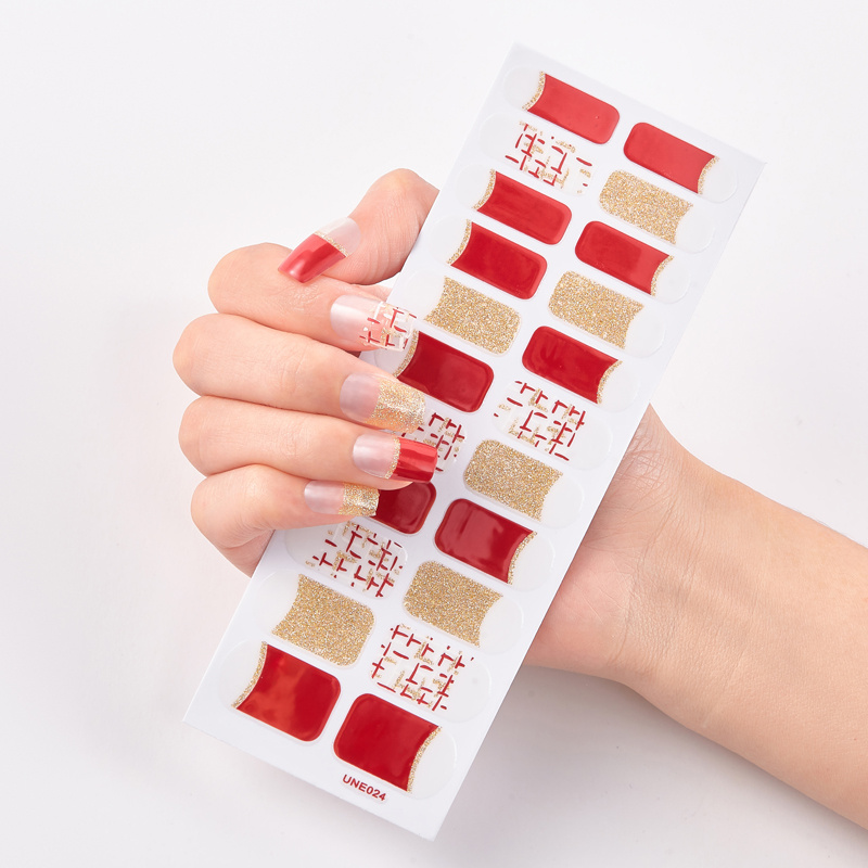 22 Tips Nail Polish Stickers 3d Self Adhesive Manicure - Temu
