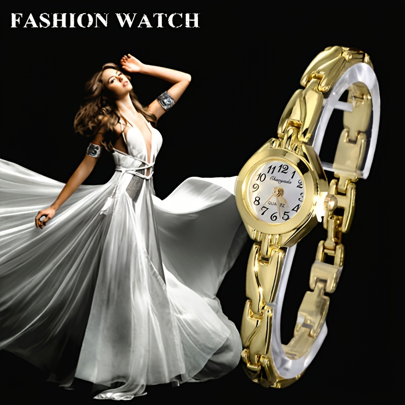 

Ladies Bracelet Watch Quartz Golden Small Watch Fancy Women Watches Jewelry Sophisticated And Stylish Women Watch Unique Ladies Watches