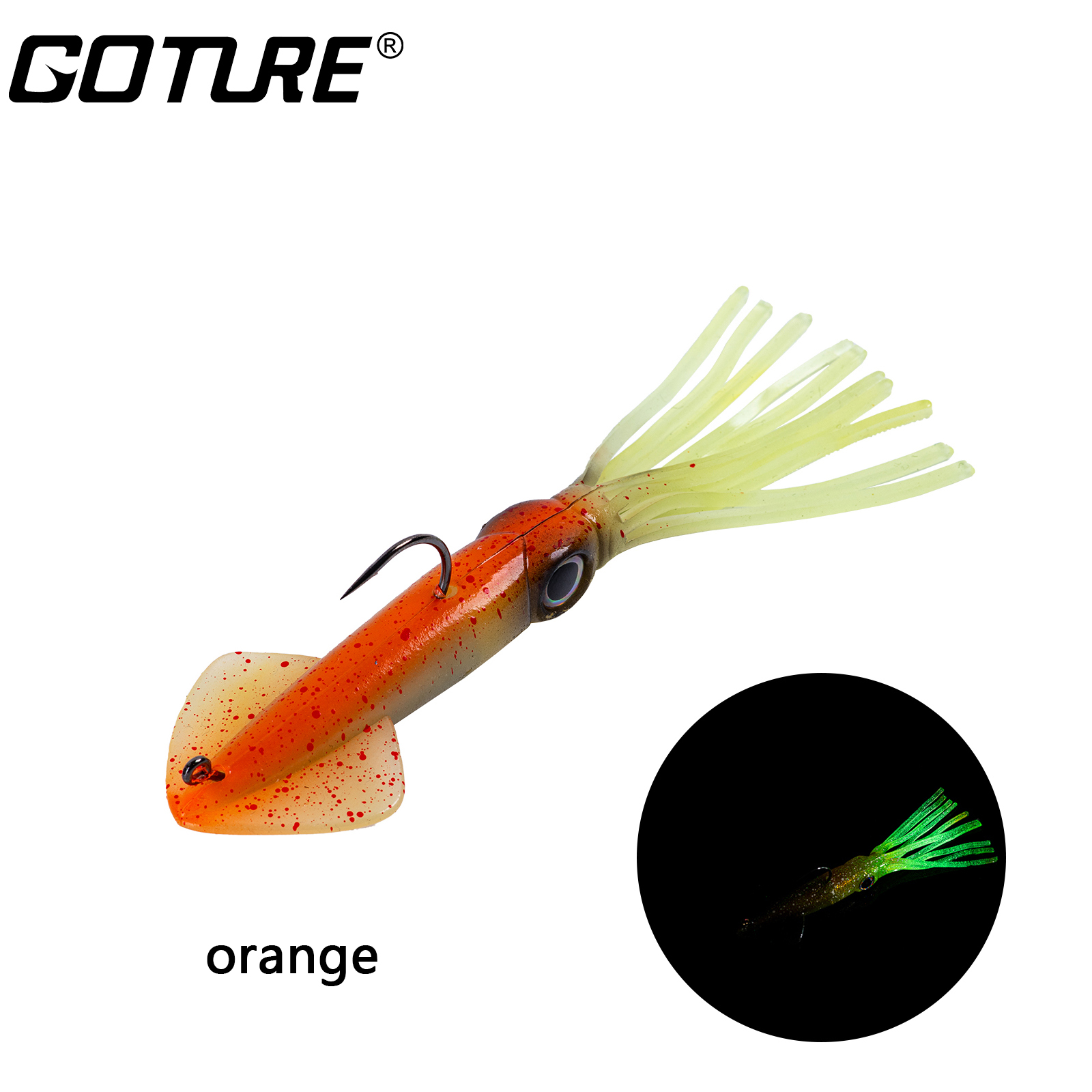  OROOTL Glow Squid Jigs Saltwater Fishing Lures Luminous Squid  Jig Hooks Kit Fluorescent Fishing Cuttlefish Sleeve Jig Octopus Lures Hard  Fishing Baits Set with Tackle Box 10pcs : Sports 