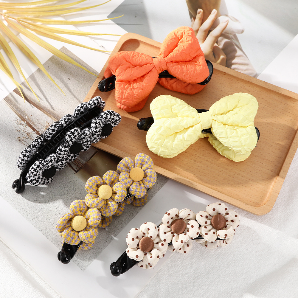 Fashionable New Fabric Flower Hairpin Girl Hairpin Hair Ball - Temu ...