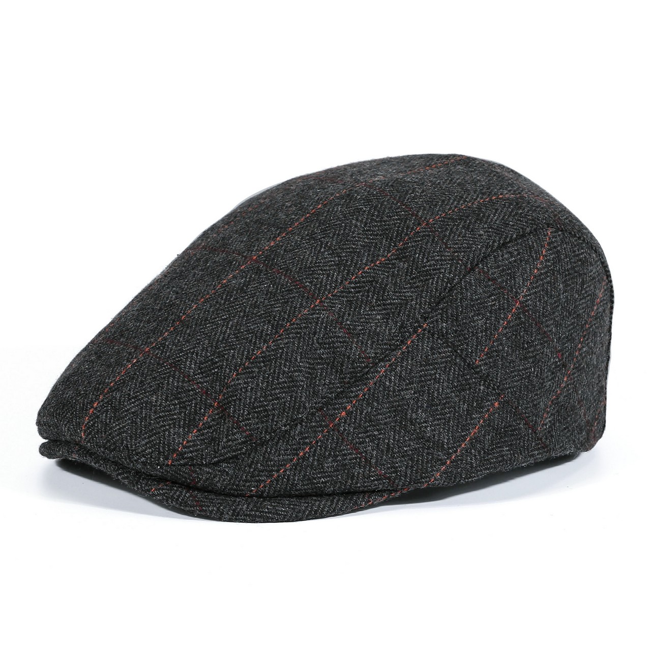 1pc Elegant Simple Adjustable Fleece Newsboy Hats For Men Flat Cap ...