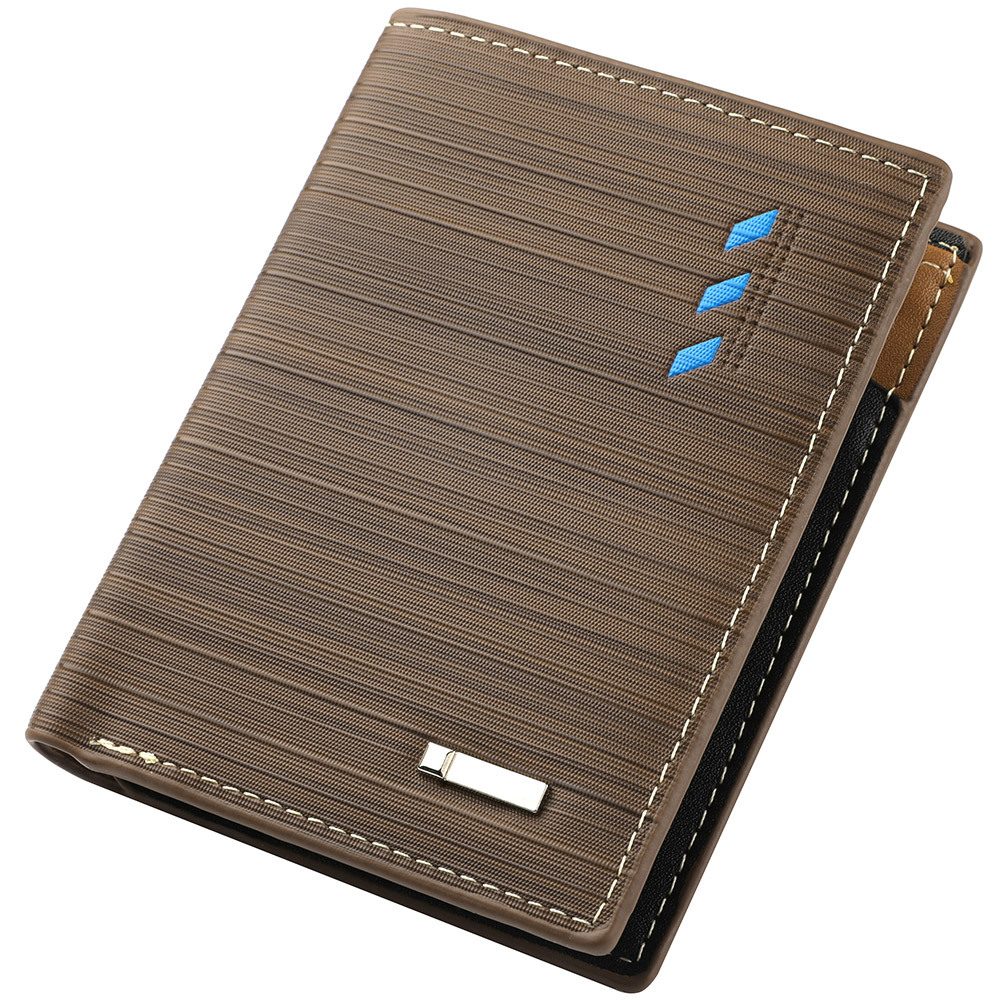 1pc Stylish and Durable Men's PU Leather Business Wallet with