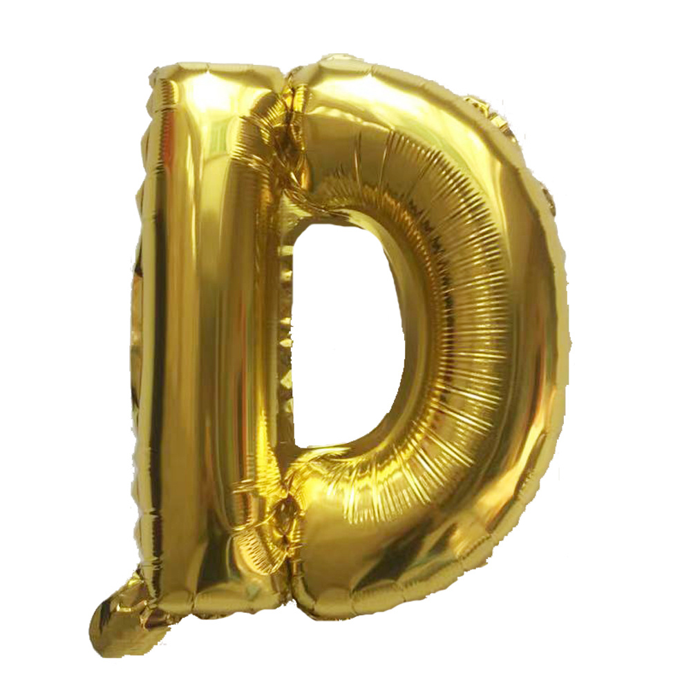 Gold letter deals and number balloons