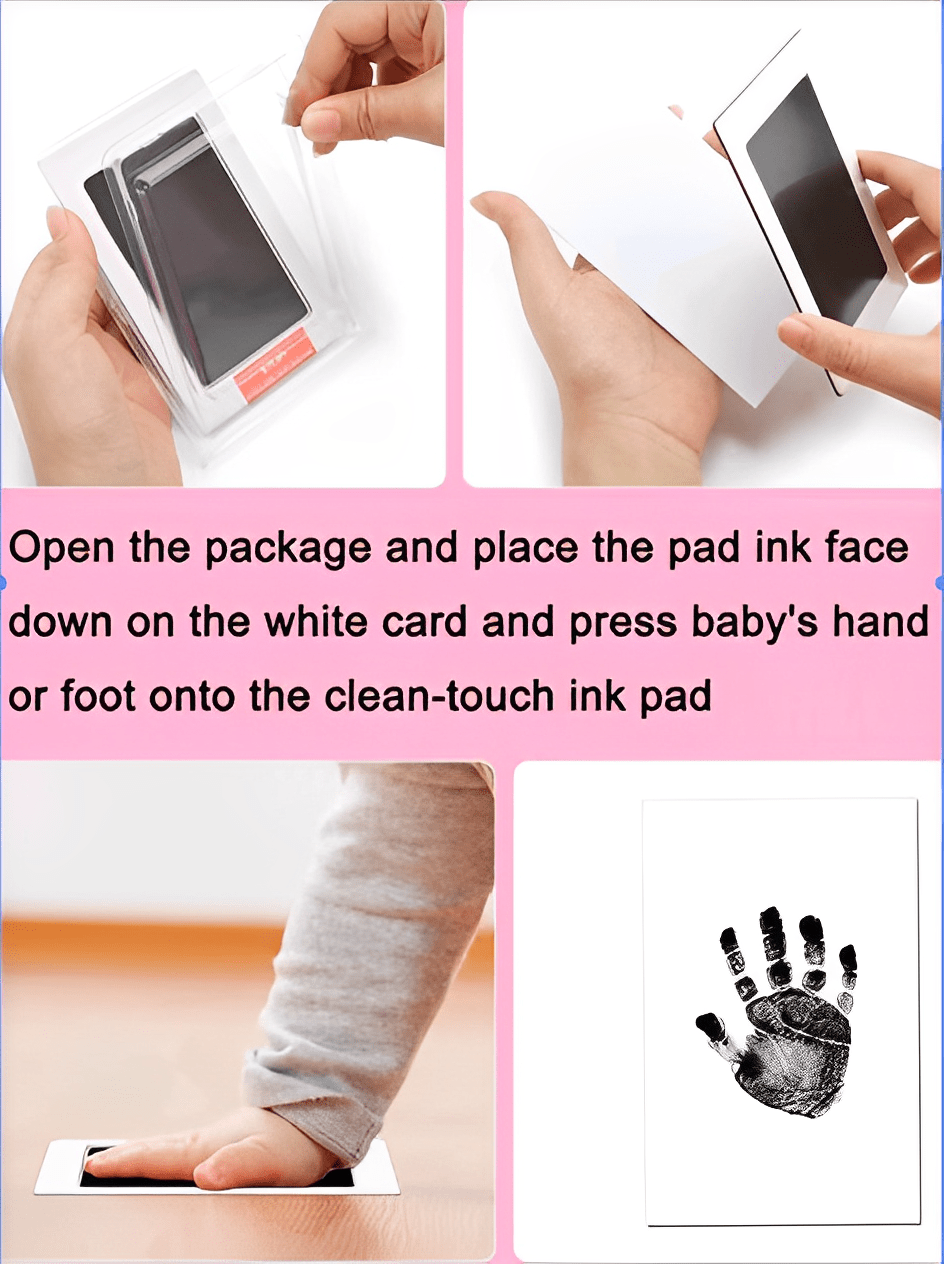 Neonato Non tossico Kit mani e impronte fai da te cuscinetti per inchiostro  cornice per foto per 0-6 mesi neonato Pet Dog Paw Prints regalo Souvenir -  AliExpress