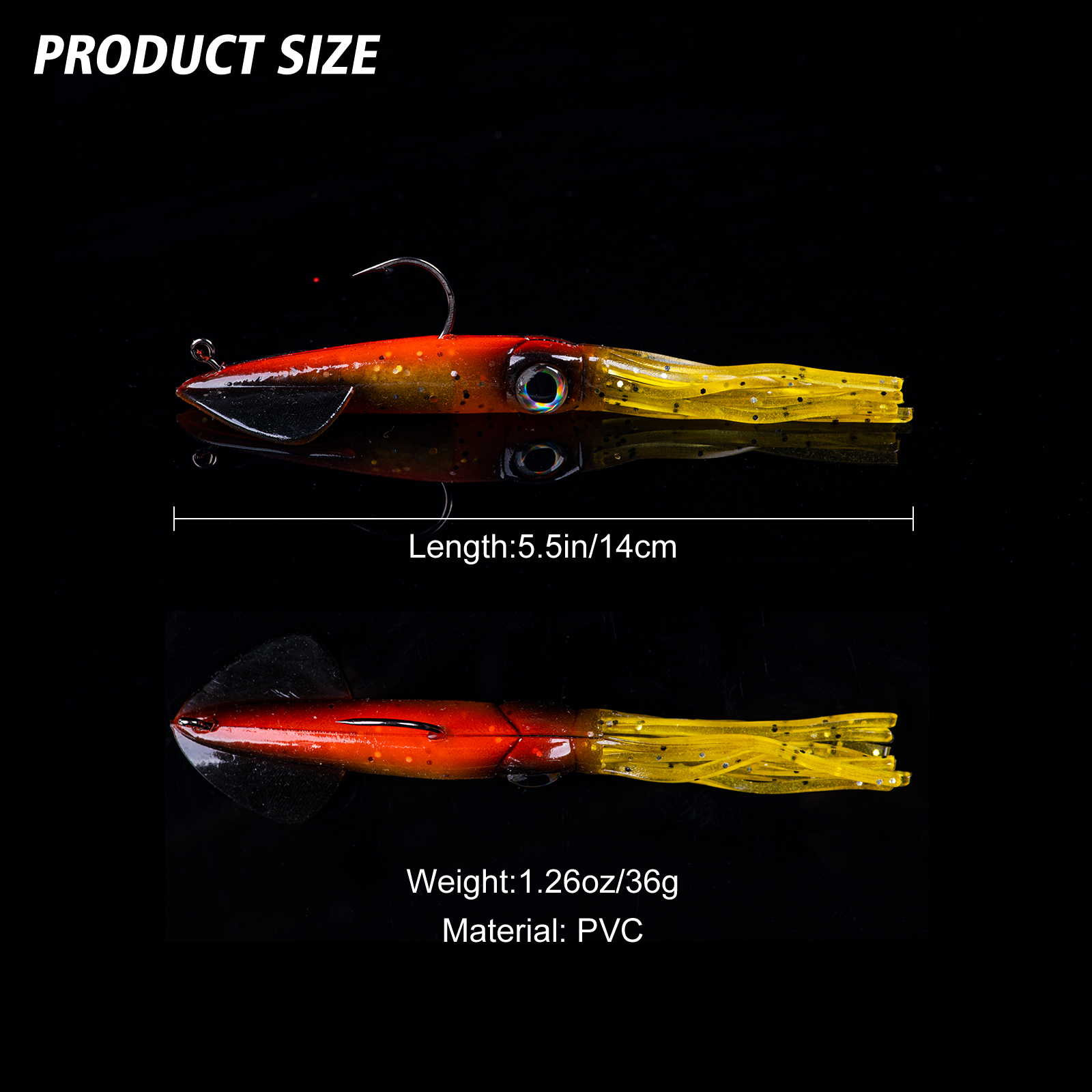 REDUCED 10ct Octopus Bulb Squirt Squid Saltwater Fishing Lure