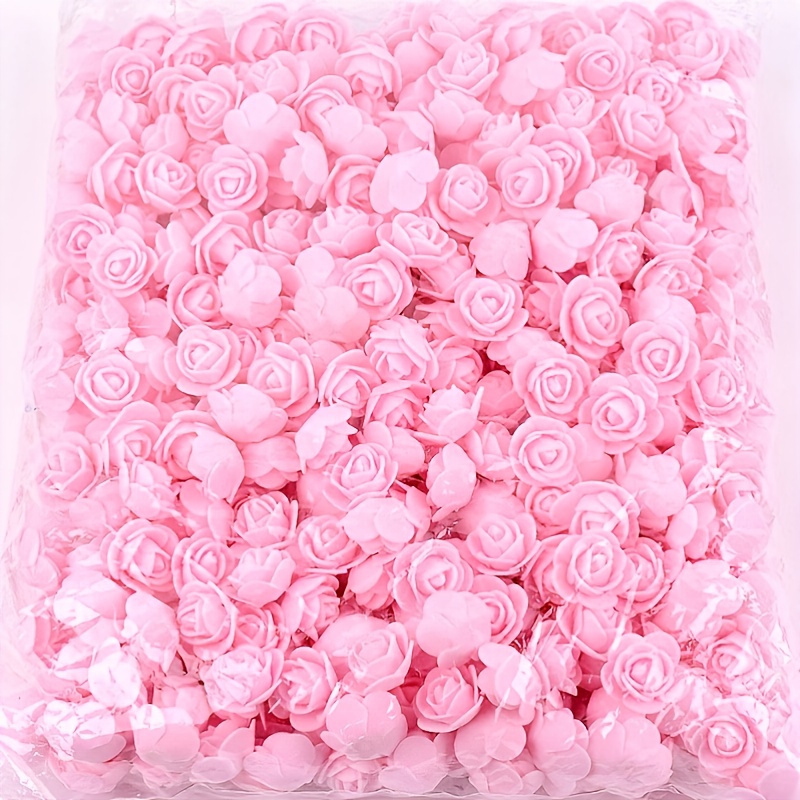 

50pcs Artificial Foam Rose Flowers For Weddings, Home Decor, Scrapbooking, And Valentine's Day Gifts - Realistic And Long-