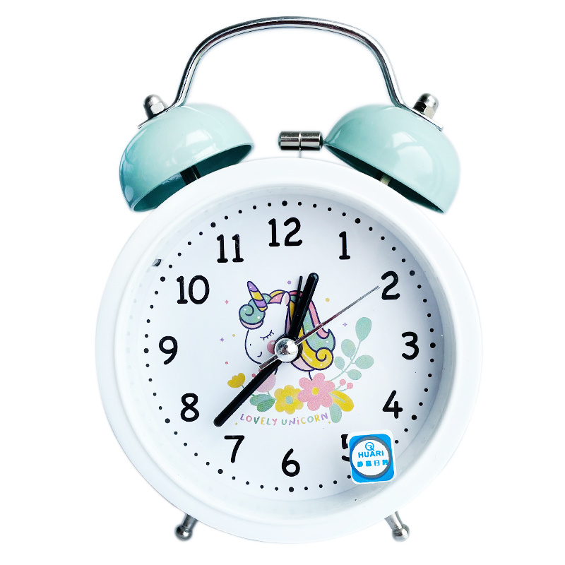 Children Cartoon Unicorn Alarm Clock Bell Alarm Clock Desk Table Clock LED  Digital Clocks Licorne Reveil Kids Gift 201222 From Dou08, $10.55