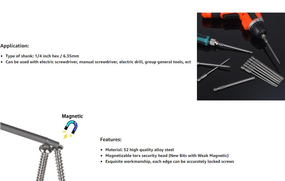 Juego de destornilladores Torx de 11 piezas, herramientas de