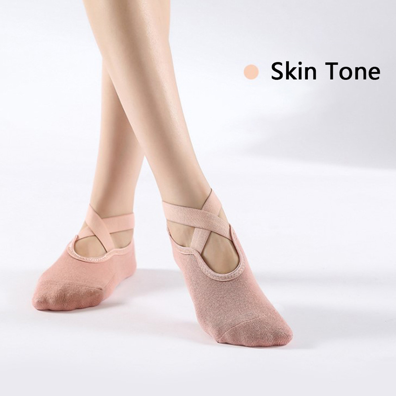 Ballet-Style ExerSocks - Barre, Yoga & Pilates Non-Slip, Grip
