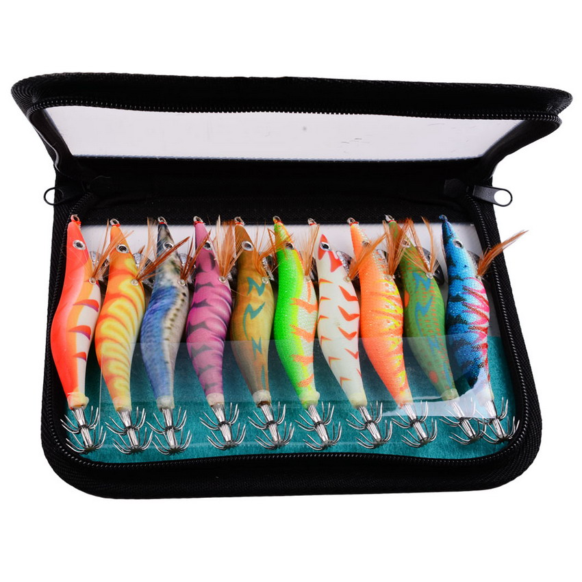 3d Printing Hooks: Luminous Squid Jig Fishing Wood Shrimp - Temu