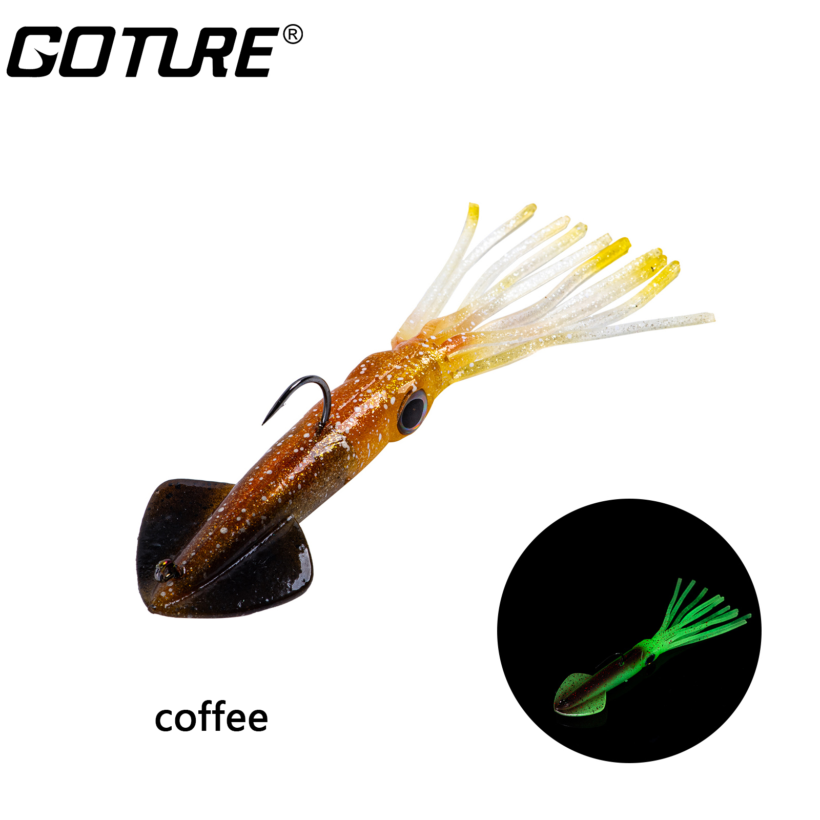 Fishing Squid Jigs Bait Squid Jig Hook Hard Fishing Lure with Luminous  Effect for Ocean Boat River Pond Fishing