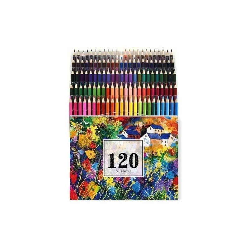 120 Lápices Colores Set Profesional Lápiz Dibujo De Kit