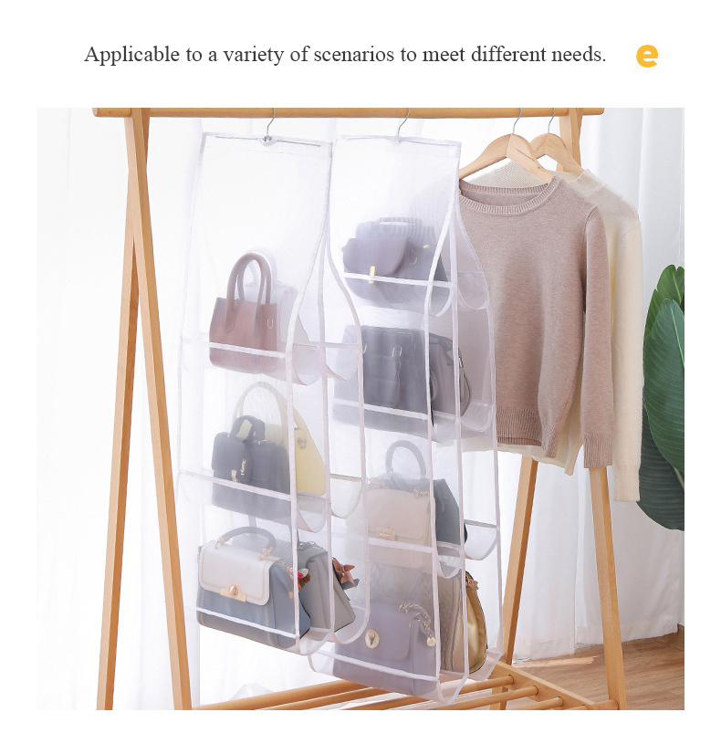 Three-dimensional Storage Hanging Bag Handbag Organizer for Closet Wall  Hanging