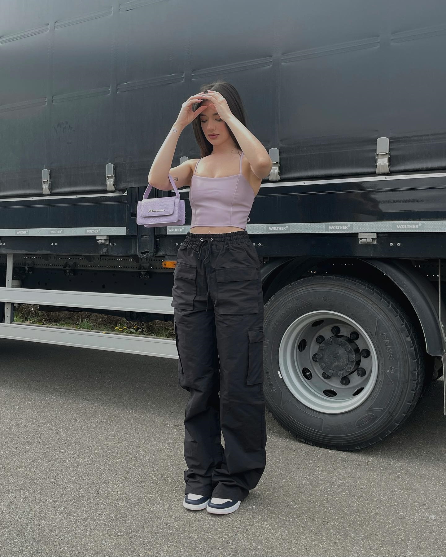 2025 Button Baggy Y2K Cargo Pants Women Low Waist Trousers