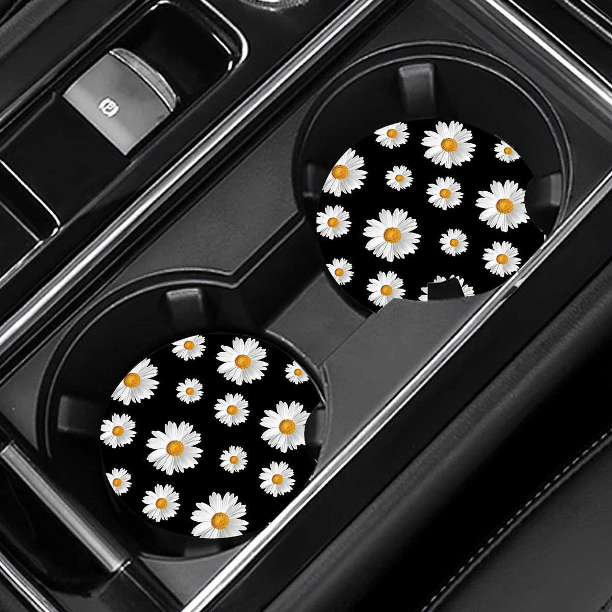 

Add A Touch Of Nature To Your Car Interior With These Stylish Daisy Flower Car Coasters!