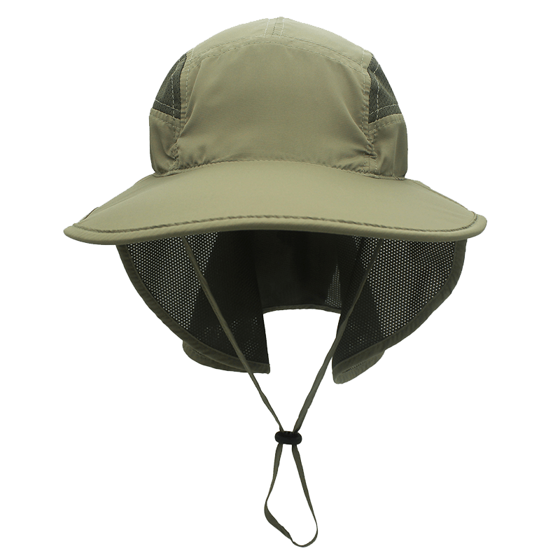 Bucket Hat Fishing Outdoor Sun Hat UPF50+ Mesh Wide Brim with