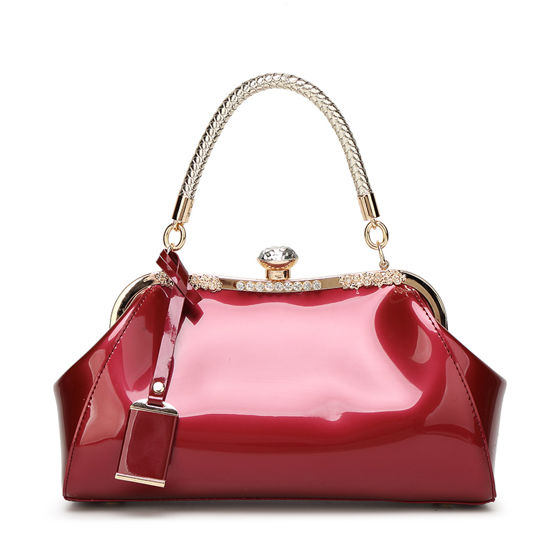  ZiMing Glossy Patent Leather Handbags for Women Top Handle Purse  Satchel Bag Stylish Handbag Medium Tote Bags Shoulder Bag-Black : Clothing,  Shoes & Jewelry