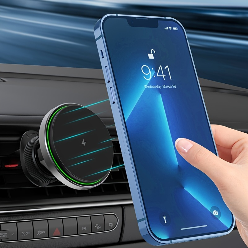 Magnetische Handyhalterung Auto 15W induktiver Ladefunktion Magsafe  kompatibel iPhone 14, 13, 12 Qi Autohalterung Lüftung & Teleskoparm mit  Saugnapf 360° drehbar: : Elektronik & Foto