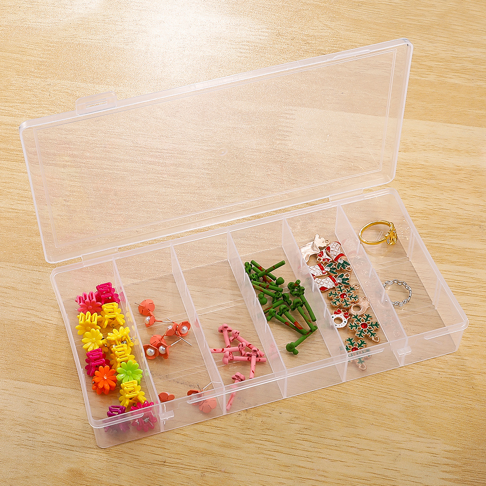 Practical 6 Grids Compartment Plastic Storage Box Check Out Today's