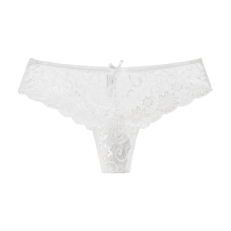 Lace Bikini Panties Low Cut Semi Sheer Thongs Briefs Women's - Temu