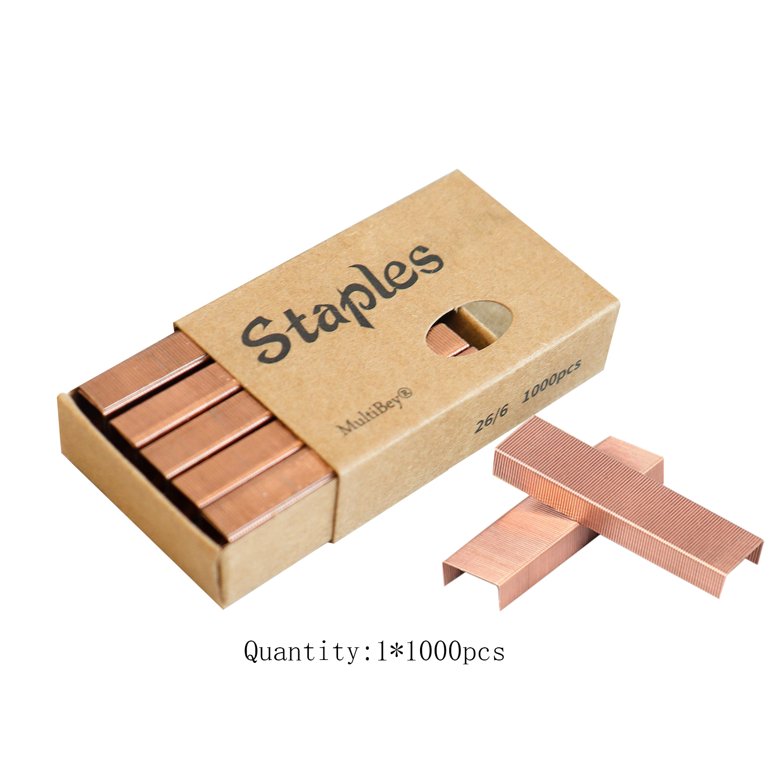 12# Rose Gold Staples Electroplated Large Staples - Temu