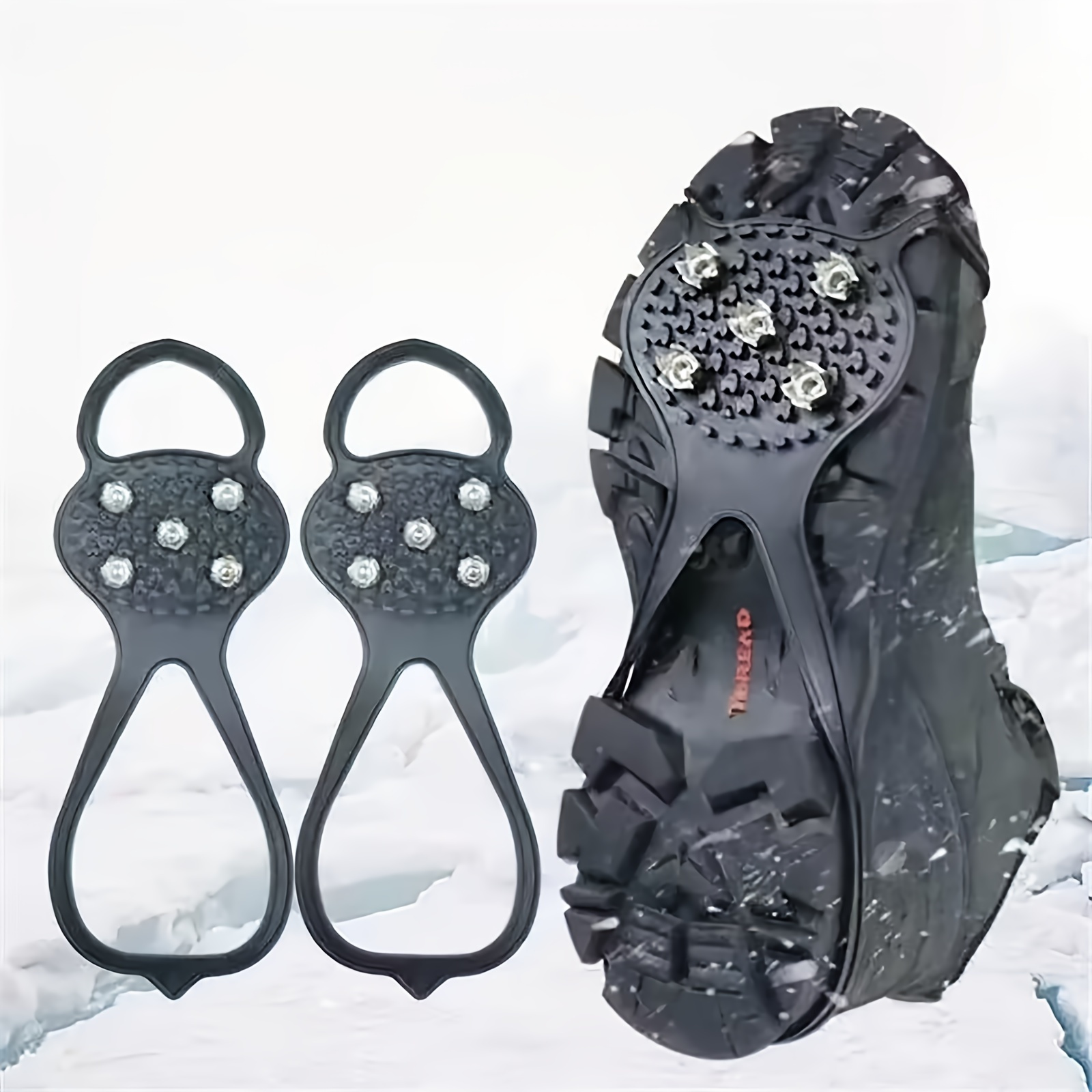 1pair Outdoor Five Tooth Crampons Non Slip And Anti Fall Shoe Cover For ...