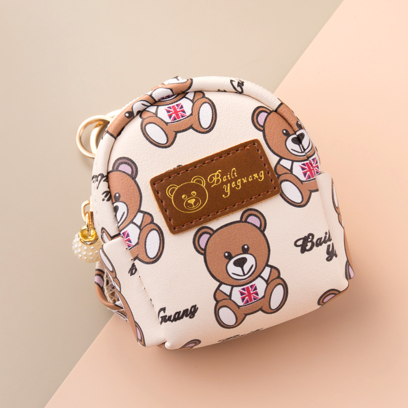 Cute Coin Purse, Mini Key Pouch With Bear Pattern, Zipper Cash Pouch, Key  Bag, Mini Purse - Temu