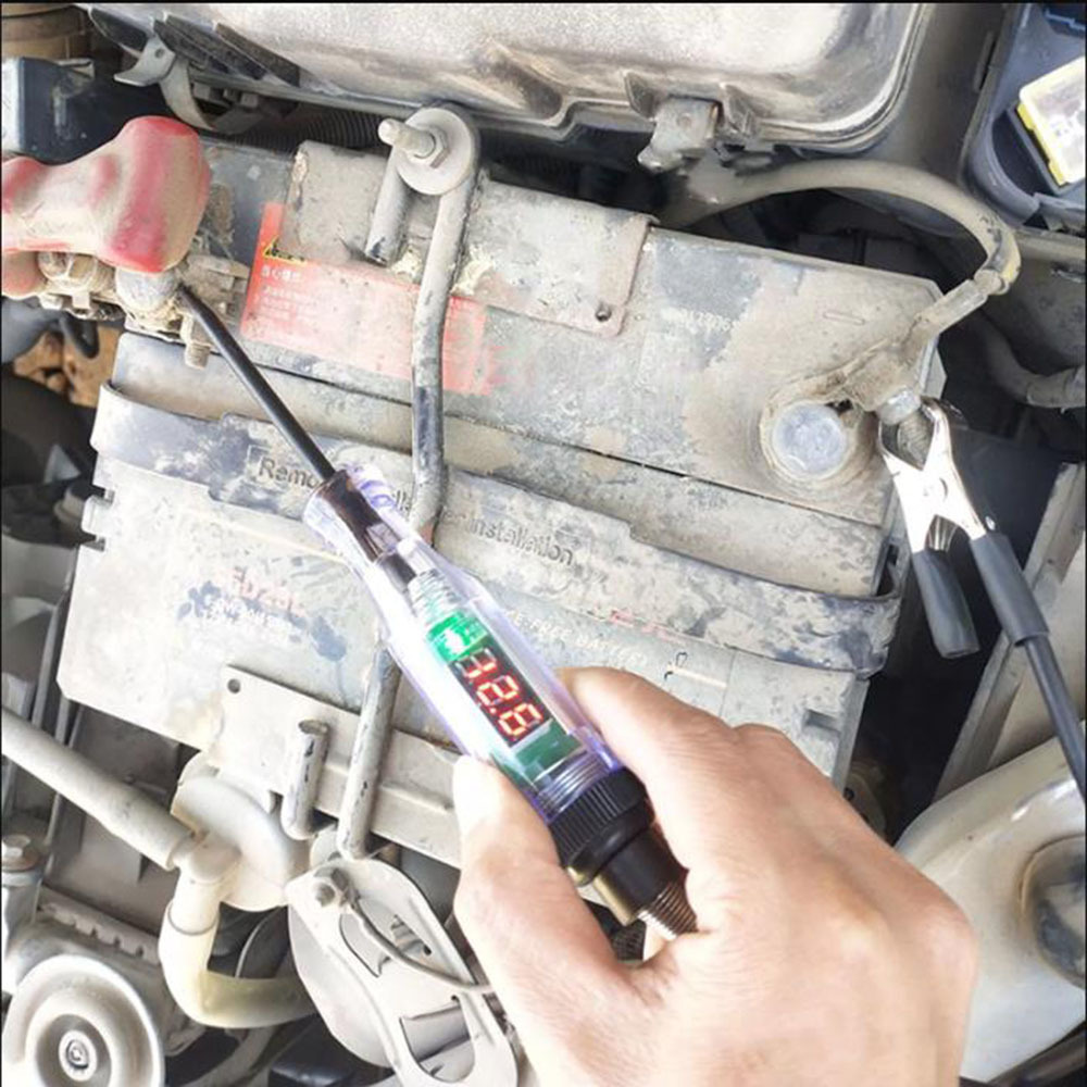 Stylo de test de voiture à affichage numérique - Outil de diagnostic  automobile pour une mesure précise de la tension avec longue sonde et  lumière, rouge, Mode en ligne