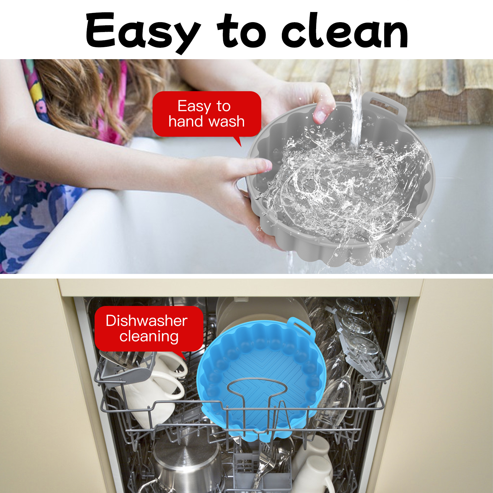 Air Fryer Silicone Pot Easy Cleaning Air Fryer Oven Temu