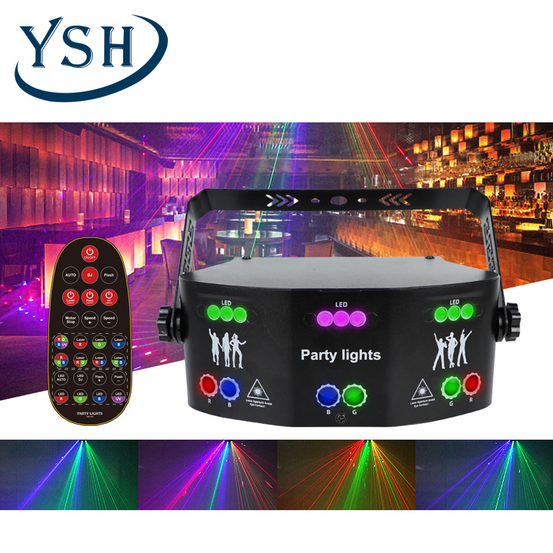 Vikakiooze Disco Lights Party Lights Strobe Light LED Projector Sound  Activated Stage Lighting With Remote Control For Birthday Parties Bar KTV