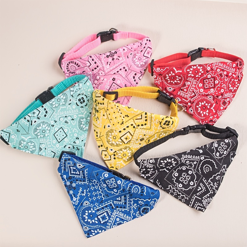 

Cuteness Overload! Floral Print Pet Bandana For Small Dogs & Cats Under 15lbs