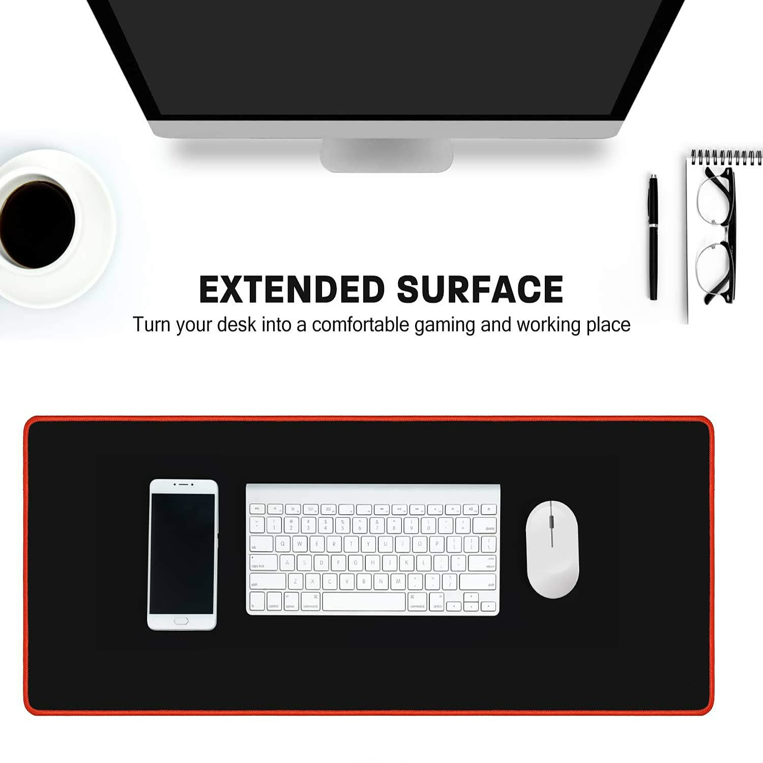 New Cloth Lengthen Desk Mat Oversize Mouse Pad Gaming Working Mousepad