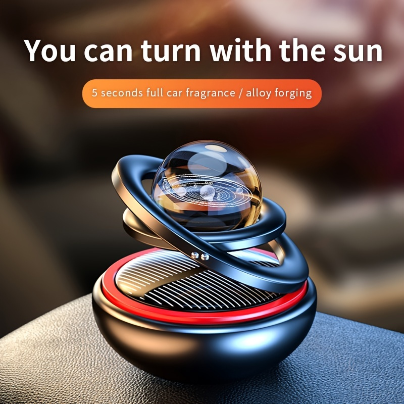 Solar-Powered Car Aromatherapy: Revitalize Your Car's Interior with this  Rotating Air Freshener & Purifier!