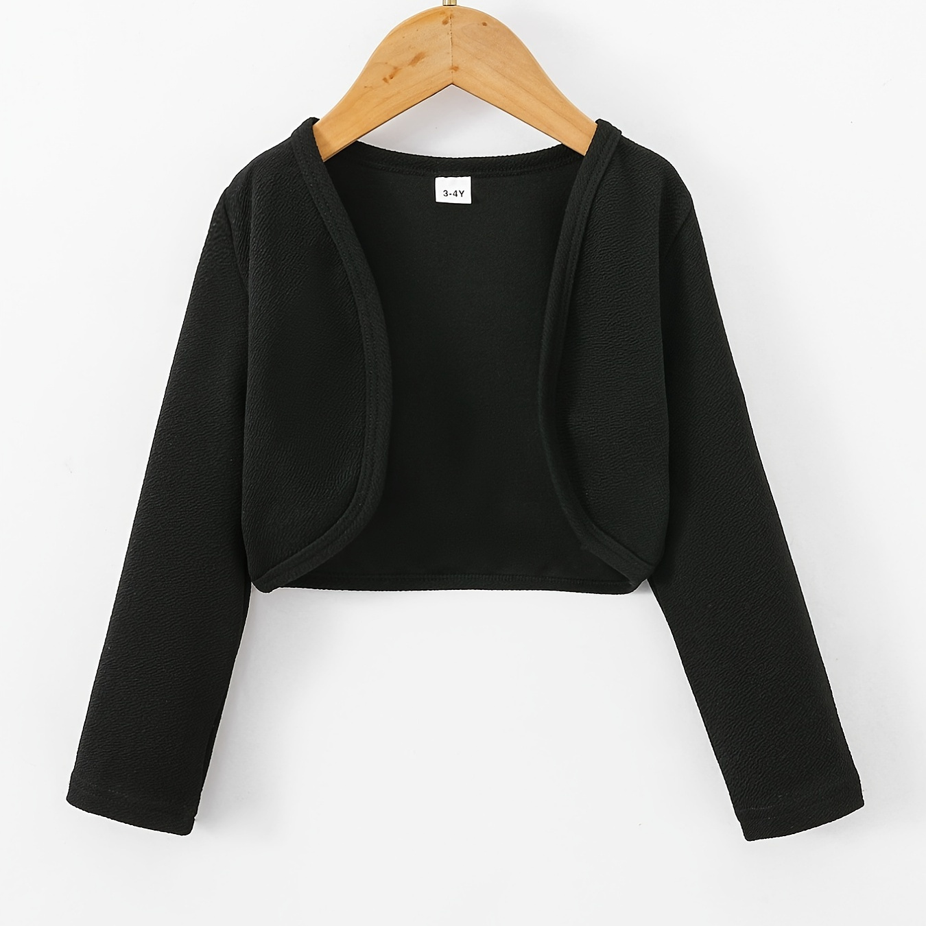 

Girls Casual Spring/fall V-neck Solid Color Long Sleeve Jackets