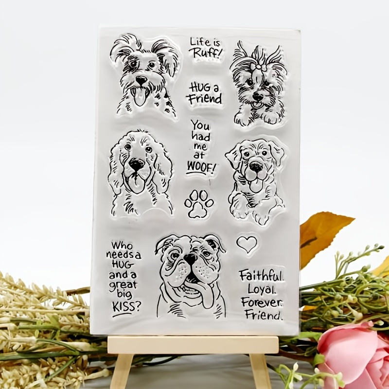 

Dog Silicone Clear Transparent Stamp