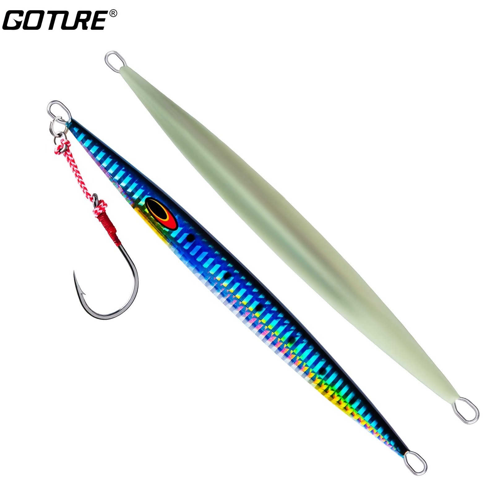Goture 1pc Pink Fishing Jig Vertical Saltwater Jigs Glow Lead Jigs Deep Sea  Fishing Lures Slow Jigging Pitching Artificial Lures for Tuna, Grouper,  Dogtooth, Bass, Salmon