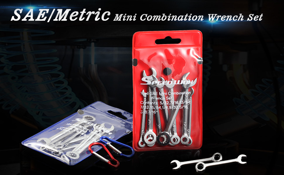 SPEEDWOX 20 Pcs Mini Combination Wrench Set Mini Ignition Wrench Set Mini Wrench  Set Metric and