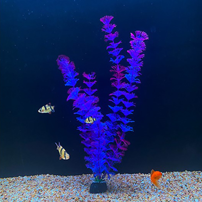 1pc Plastic Aquarium Plant Bundle Artificial Plastic Fish Tank Plants  Decoration 30cm 11 8in, 90 Days Buyer Protection