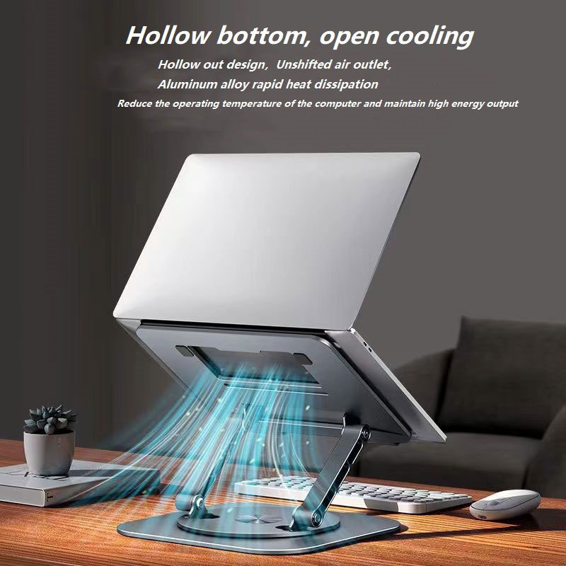 360 degree Rotatable Laptop Stand Dual axis Rotating Folding - Temu