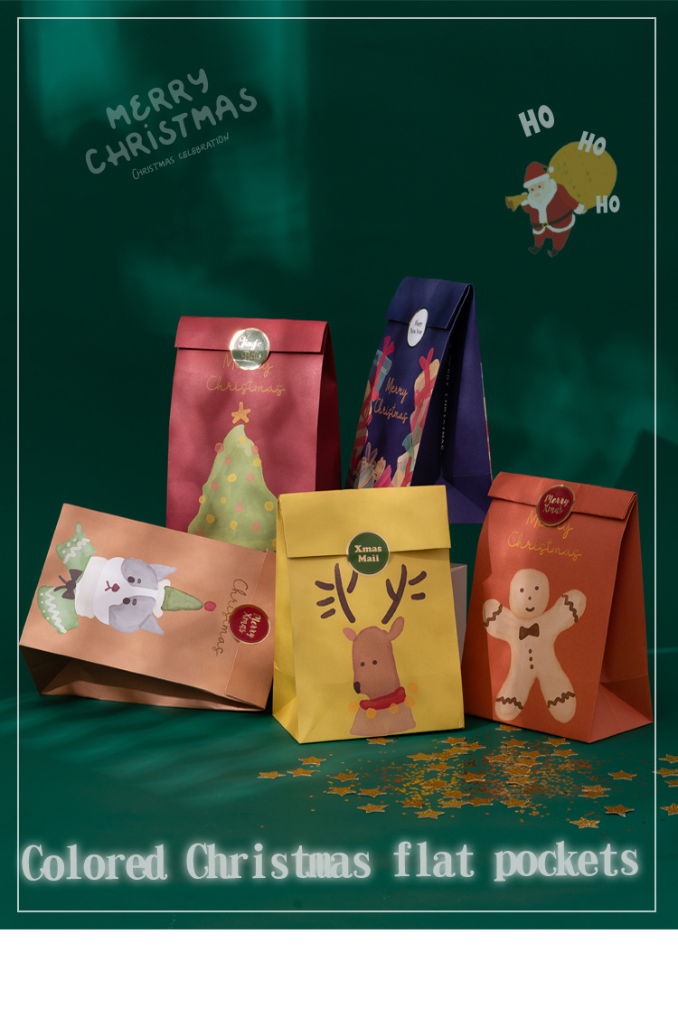 christmas gift paper bag packaging bag christmas Temu United