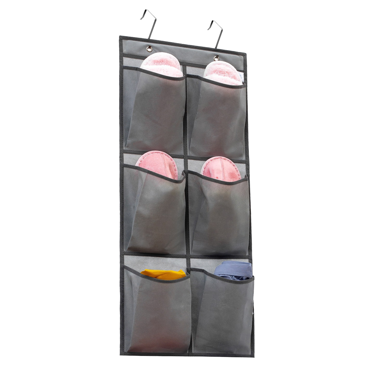 Shoe Storage Rack With Fabric Pockets 6/12/18/24 Pockets For - Temu