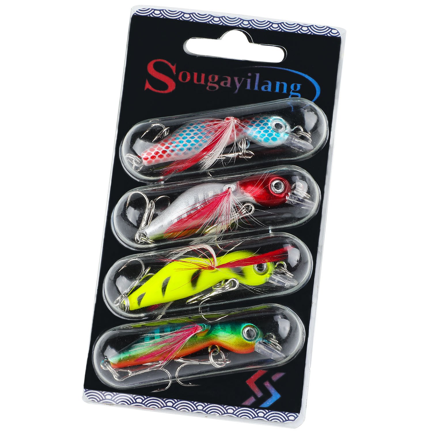4pcs Sougayilang Floating Fishing Lure - Realistic Design for Increased  Bites and Catches